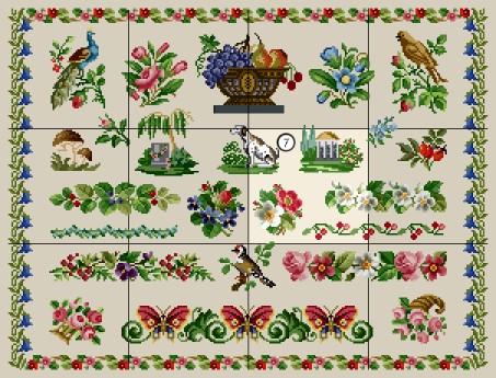 Antique Sampler - Download 07